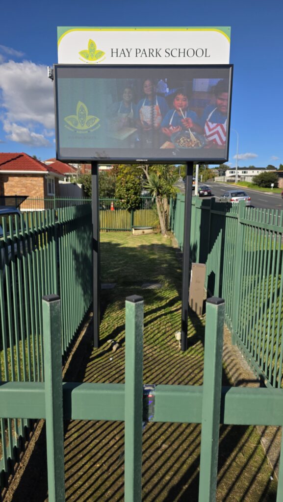 HayPark School digital sign