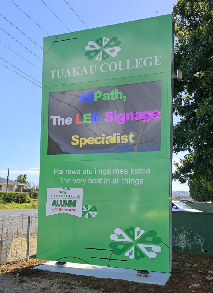 Tuakau College Outdoor LED Sign